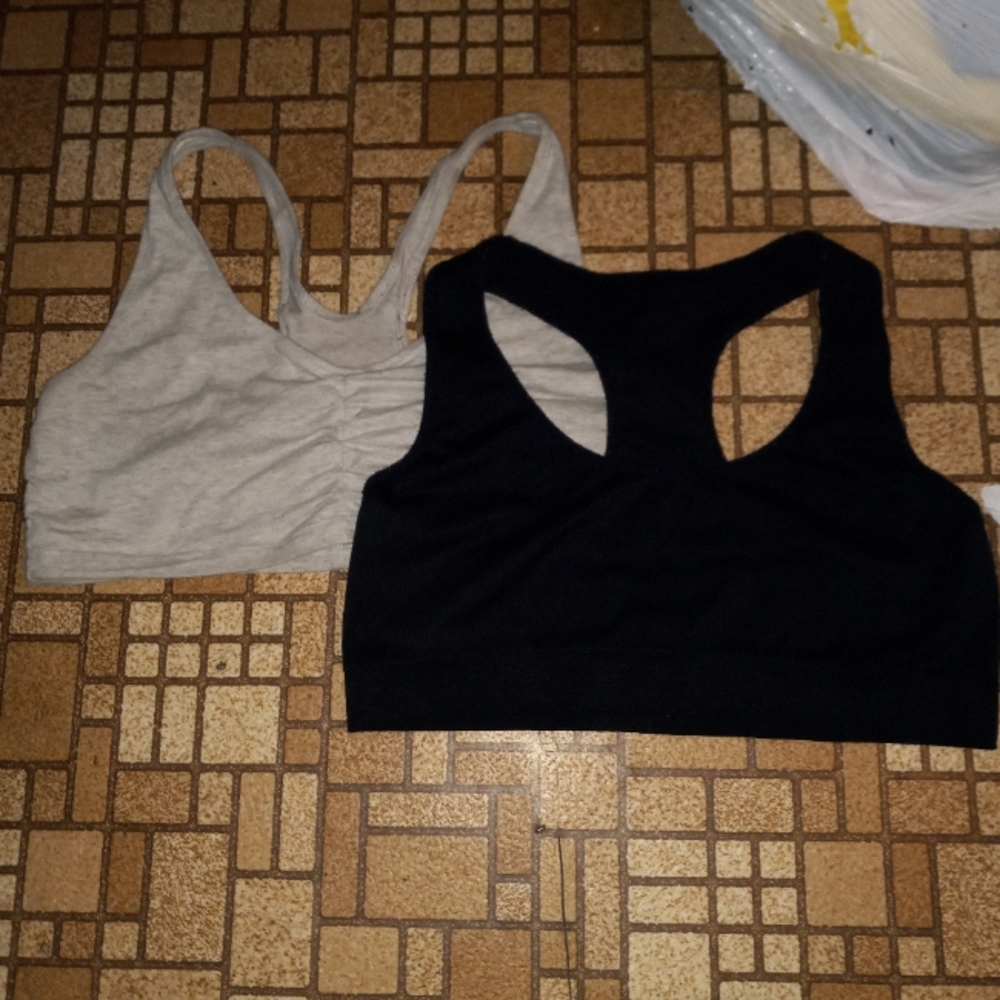 Two sports bras XL
